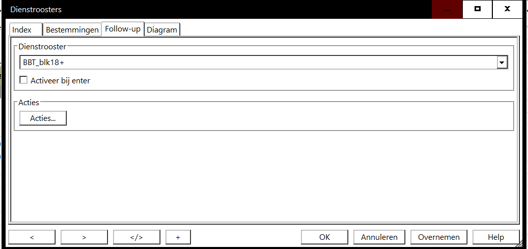 Definition of a subsequent schedule