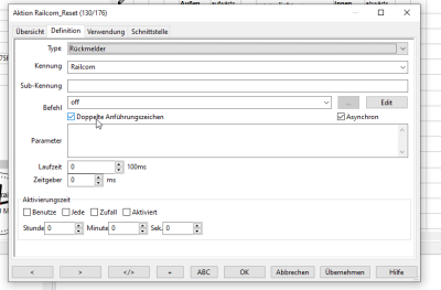 Aktion Railcom Reset