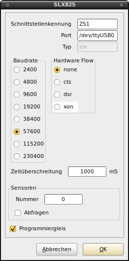 Einstellungen Zentrale